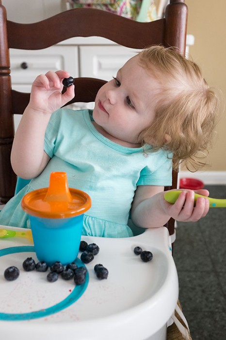 Sydney Eating Blueberries