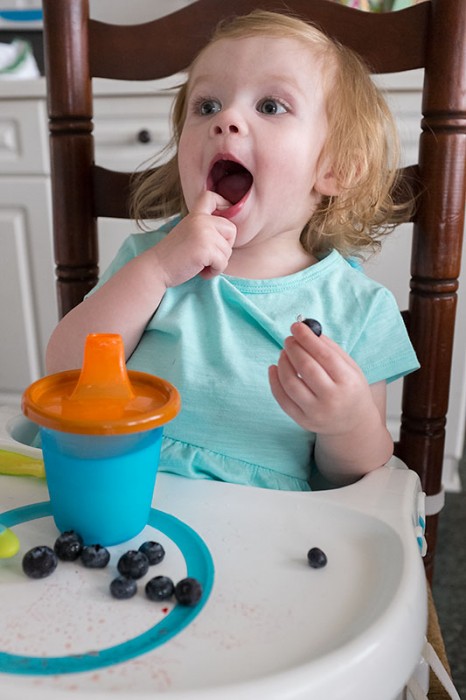 Sydney Eating Blueberries
